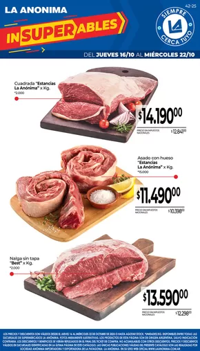 Catálogo La Anonima en Eduardo Castex | Carnes, frutas y verduras | 2025-10-16T00:00:00.000Z - 2025-10-30T00:00:00.000Z