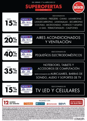 Catálogo Disco | Ofertas | Electro, T. Libre y más | 2025-10-16T00:00:00.000Z - 2025-10-23T00:00:00.000Z