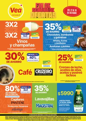 Catálogo Supermercados Vea en El Trébol (Santa Fe) | Ofertas fin de semana | Córdoba | 2025-10-17T00:00:00.000Z - 2025-10-19T00:00:00.000Z