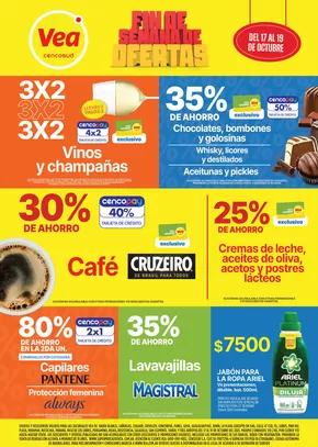 Catálogo Supermercados Vea | Ofertas exclusivas para nuestros clientes | 2025-10-17T00:00:00.000Z - 2025-10-19T00:00:00.000Z