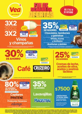 Catálogo Supermercados Vea | Ofertas fin de semana Cuyo  | 2025-10-17T00:00:00.000Z - 2025-10-19T00:00:00.000Z