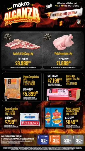 Catálogo Makro en Morón | Ofertas que queman del 16/10 al 19/10 | 2025-10-19T00:00:00.000Z - 2025-11-02T00:00:00.000Z