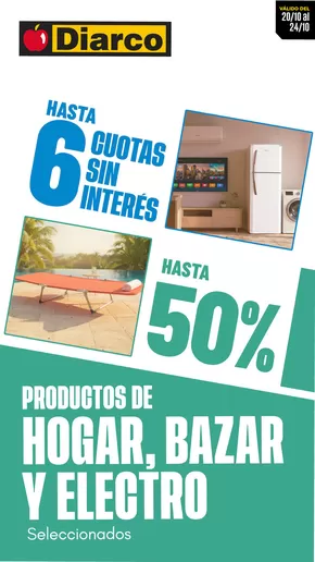 Catálogo Diarco en Floresta | OFERTAS HOGAR, BAZAR Y ELECTRO | 2025-10-20T00:00:00.000Z - 2025-10-24T00:00:00.000Z
