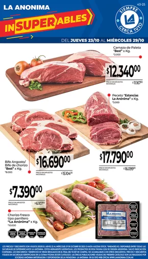 Catálogo La Anonima en Neuquén | Carnes, frutas y verduras | 2025-10-23T00:00:00.000Z - 2025-11-06T00:00:00.000Z