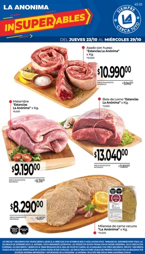 Carnes, frutas y verduras