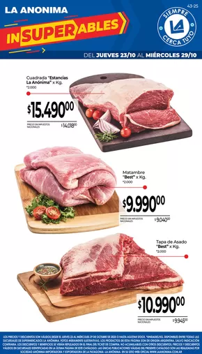 Catálogo La Anonima en Puerto Madryn | Carnes, frutas y verduras | 2025-10-23T00:00:00.000Z - 2025-11-06T00:00:00.000Z