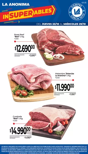 Catálogo La Anonima en Río Grande | Carnes, frutas y verduras | 2025-10-23T00:00:00.000Z - 2025-11-06T00:00:00.000Z