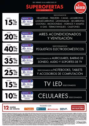 Catálogo Disco en Lomas de Zamora | Ofertas | Electro, T. Libre y más | 2025-10-24T00:00:00.000Z - 2025-10-30T00:00:00.000Z
