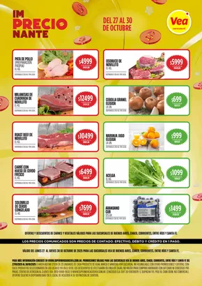 Catálogo Supermercados Vea en Resistencia | Oferta Semanal BsAs Nea | 2025-10-27T00:00:00.000Z - 2025-10-30T00:00:00.000Z