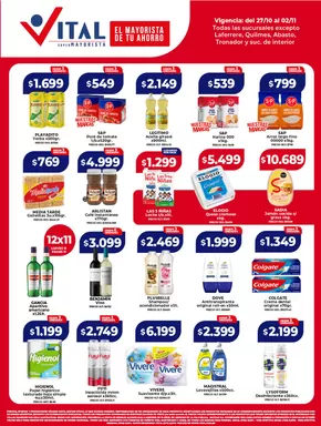 Catálogo Supermayorista Vital | Ofertas principales para todos los cazadores de gangas | 2025-10-27T00:00:00.000Z - 2025-11-10T00:00:00.000Z