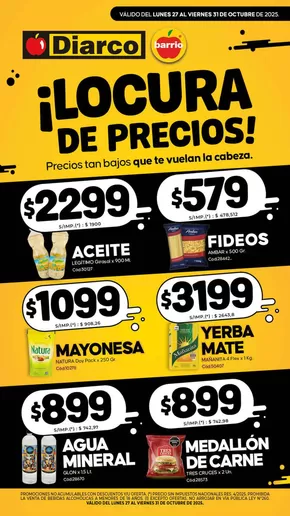 Catálogo Diarco en Veintiocho de Noviembre | ESPECIAL PRECIOS BAJOS | 2025-10-27T00:00:00.000Z - 2025-10-31T00:00:00.000Z