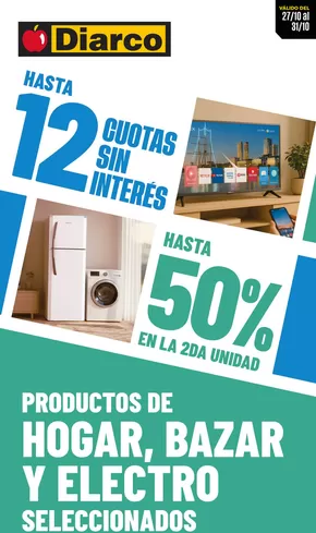 Catálogo Diarco en Río Gallegos | OFERTAS HOGAR, BAZAR Y ELECTRO | 2025-10-27T00:00:00.000Z - 2025-10-31T00:00:00.000Z