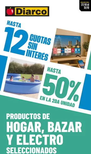 Catálogo Diarco en San Carlos de Bariloche | OFERTAS HOGAR, BAZAR Y ELECTRO | 2025-10-27T00:00:00.000Z - 2025-10-31T00:00:00.000Z