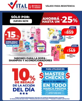 Catálogo Supermayorista Vital en Resistencia | Nuestras mejores gangas | 2025-10-30T00:00:00.000Z - 2025-11-13T00:00:00.000Z