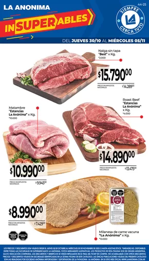 Carnes, frutas y verduras