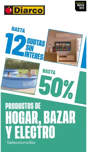 Catálogo Diarco en Margarita Belén | OFERTAS HOGAR, BAZAR Y ELECTRO | 2025-11-03T00:00:00.000Z - 2025-11-07T00:00:00.000Z