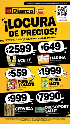 Catálogo Diarco en Margarita Belén | ESPECIAL LOCURA DE PRECIOS | 2025-11-03T00:00:00.000Z - 2025-11-07T00:00:00.000Z