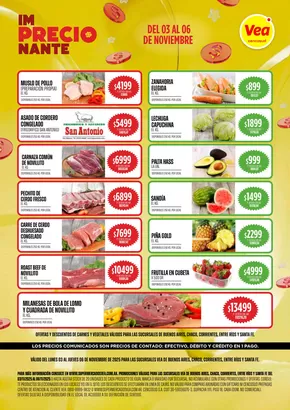 Catálogo Supermercados Vea en Haedo | Oferta Semanal BsAs Nea | 2025-11-03T00:00:00.000Z - 2025-11-06T00:00:00.000Z