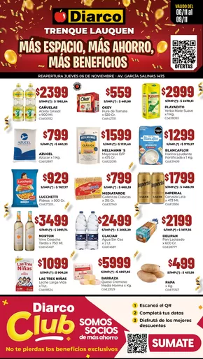 Catálogo Diarco en Pilar (Buenos Aires) | OFERTAS DE REAPERTURA | 2025-11-06T00:00:00.000Z - 2025-11-09T00:00:00.000Z