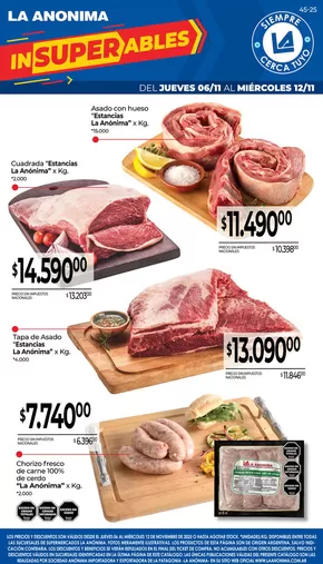 Catálogo La Anonima en Salto (Buenos Aires) | Carnes, frutas y verduras | 2025-11-06T00:00:00.000Z - 2025-11-12T00:00:00.000Z