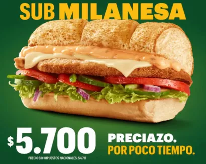 Catálogo Subway en San Isidro (Buenos Aires) | Promoción! | 2025-11-18T00:00:00.000Z - 2025-11-30T00:00:00.000Z
