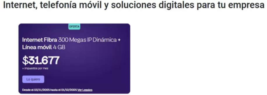Catálogo Telecom | Promoción! | 2025-11-19T00:00:00.000Z - 2025-12-01T00:00:00.000Z