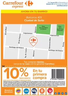 Catálogo Carrefour Express | Express | Balcarce 401, Ciudad de Salta | 2025-11-20T00:00:00.000Z - 2025-12-20T00:00:00.000Z