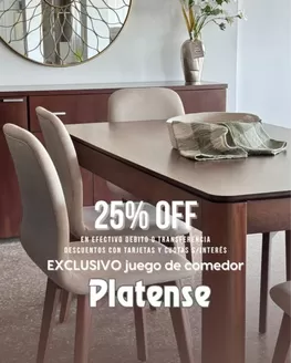 Catálogo Platense Hogar en Salta | Promoción! 25% off | 2025-11-25T00:00:00.000Z - 2025-12-03T00:00:00.000Z