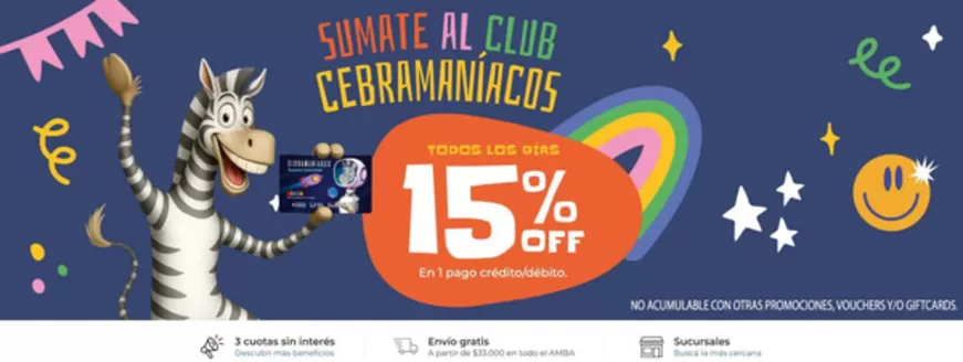 Catálogo Juguetería Cebra en San Miguel de Tucumán | 15% off | 2025-11-25T00:00:00.000Z - 2025-12-01T00:00:00.000Z