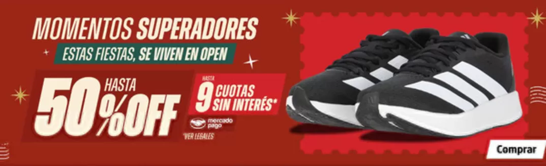 Catálogo Open Sports en San Miguel de Tucumán | Hasta 50% Off | 2025-12-05T00:00:00.000Z - 2025-12-18T00:00:00.000Z