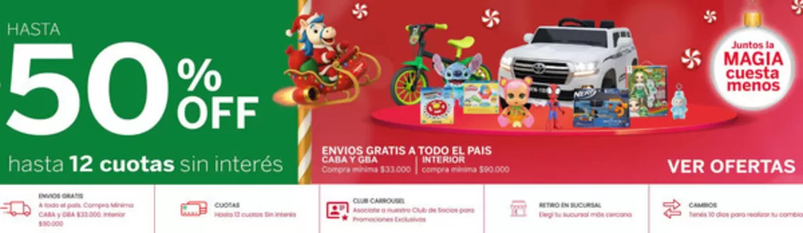 Catálogo Jugueterias Carrousel en Rosario | Promoción! Hasta 50% off | 2025-12-12T00:00:00.000Z - 2025-12-31T00:00:00.000Z