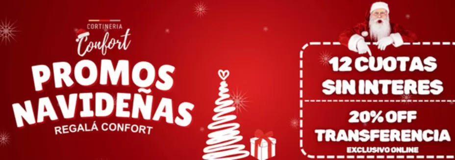 Catálogo Cortinería Confort en Quilmes | Promos Navidenas | 2025-12-12T00:00:00.000Z - 2025-12-31T00:00:00.000Z