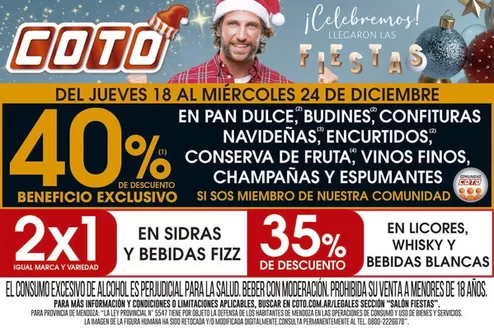 Catálogo Coto en Río Cuarto | Coto Medio Afiche Fiestas | 2025-12-18T00:00:00.000Z - 2025-12-24T00:00:00.000Z