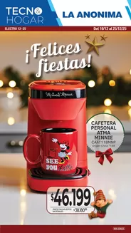 Catálogo La Anonima en Río Cuarto | Tecno Hogar Fiestas | 2025-12-18T00:00:00.000Z - 2025-12-25T00:00:00.000Z