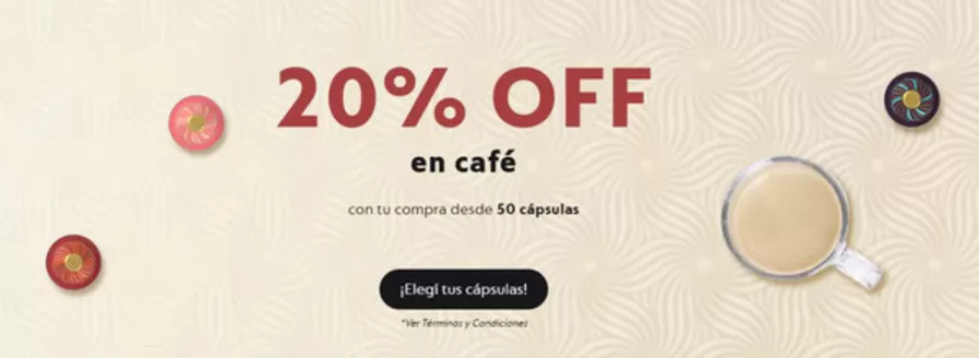 Catálogo Nespresso en Martínez | Promoción! 20% off en cafe | 2025-12-22T00:00:00.000Z - 2025-12-31T00:00:00.000Z