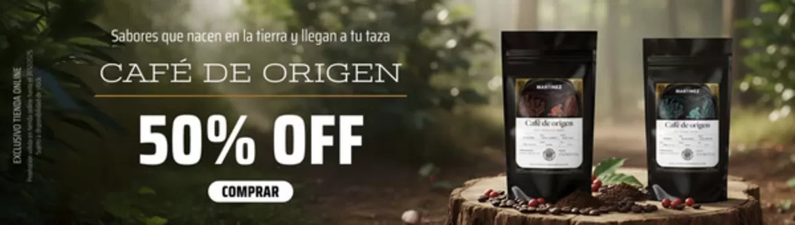 Catálogo Café Martinez en Martínez | Promoción! 50% off | 2025-12-22T00:00:00.000Z - 2025-12-31T00:00:00.000Z