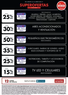 Catálogo Disco en Del Viso | Ofertas | Electro, T. Libre y más | 2025-12-26T00:00:00.000Z - 2025-12-31T00:00:00.000Z
