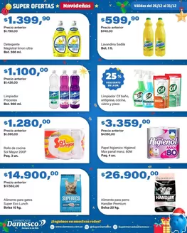 Catálogo Supermercados Damesco en Ingeniero Maschwitz | Ofertas principales para todos los clientes | 2025-12-26T00:00:00.000Z - 2025-12-31T00:00:00.000Z