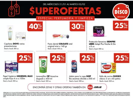 Catálogo Disco | Especial Perfumería y Limpieza | 2026-01-21T00:00:00.000Z - 2026-02-03T00:00:00.000Z