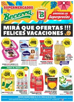 Catálogo Supermercados Becerra en Del Viso | Ofertas Supermercados Becerra | 2026-01-21T00:00:00.000Z - 2026-03-02T00:00:00.000Z