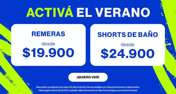 Catálogo Topper en El Dorado (Buenos Aires) | Activa el verano! | 2026-01-28T00:00:00.000Z - 2026-02-11T00:00:00.000Z