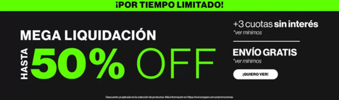 Catálogo Topper en El Dorado (Buenos Aires) | Por tiempo limitado! Hasta 50% off | 2026-01-28T00:00:00.000Z - 2026-02-11T00:00:00.000Z