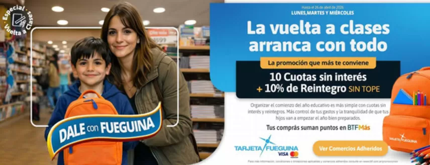 Catálogo Banco Tierra del Fuego en Serodino | Dale con Fueguina | 2026-02-02T00:00:00.000Z - 2026-04-26T00:00:00.000Z