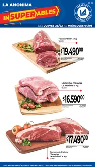 Catálogo La Anonima en Capitán Bermúdez | Frescos | 2026-02-26T00:00:00.000Z - 2026-04-03T00:00:00.000Z