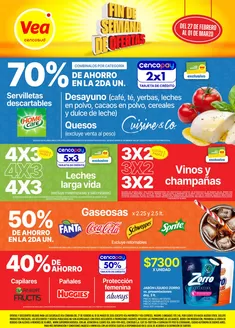 Catálogo Supermercados Vea en Capitán Bermúdez | Ofertas fin de semana Córdoba | 2026-02-27T00:00:00.000Z - 2026-03-01T00:00:00.000Z