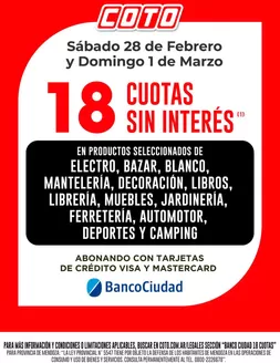 Catálogo Coto en Godoy Cruz | Coto Afiche Web Banco Ciudad | 2026-02-28T00:00:00.000Z - 2026-03-01T00:00:00.000Z