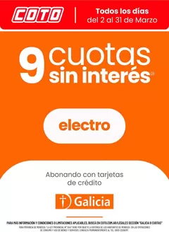 Catálogo Coto en Boulogne | Coto Afiche Web- Galicia Cuotas | 2026-03-02T00:00:00.000Z - 2026-03-31T00:00:00.000Z