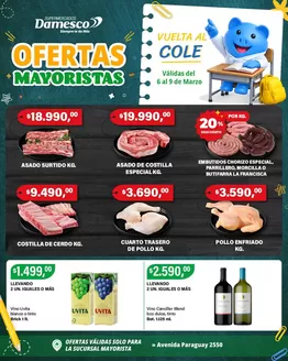 Catálogo Supermercados Damesco en Lomas de Zamora | OFERTAS MAYORISTA 6 al 9 03 | 2026-03-06T00:00:00.000Z - 2026-03-09T00:00:00.000Z