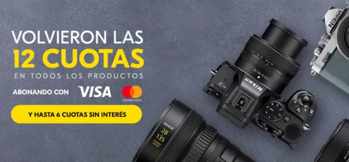 Catálogo Nikon en Jesús María (Córdoba) | 12 cuotas sin interes | 2026-03-12T00:00:00.000Z - 2026-03-31T00:00:00.000Z
