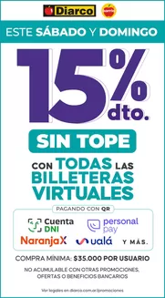 Catálogo Diarco en Rawson (Chubut) | 15 OFF BILLETERAS | 2026-03-14T00:00:00.000Z - 2026-03-15T00:00:00.000Z
